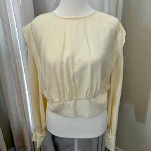 H&M Blouse. Zipper in back. Waist length.